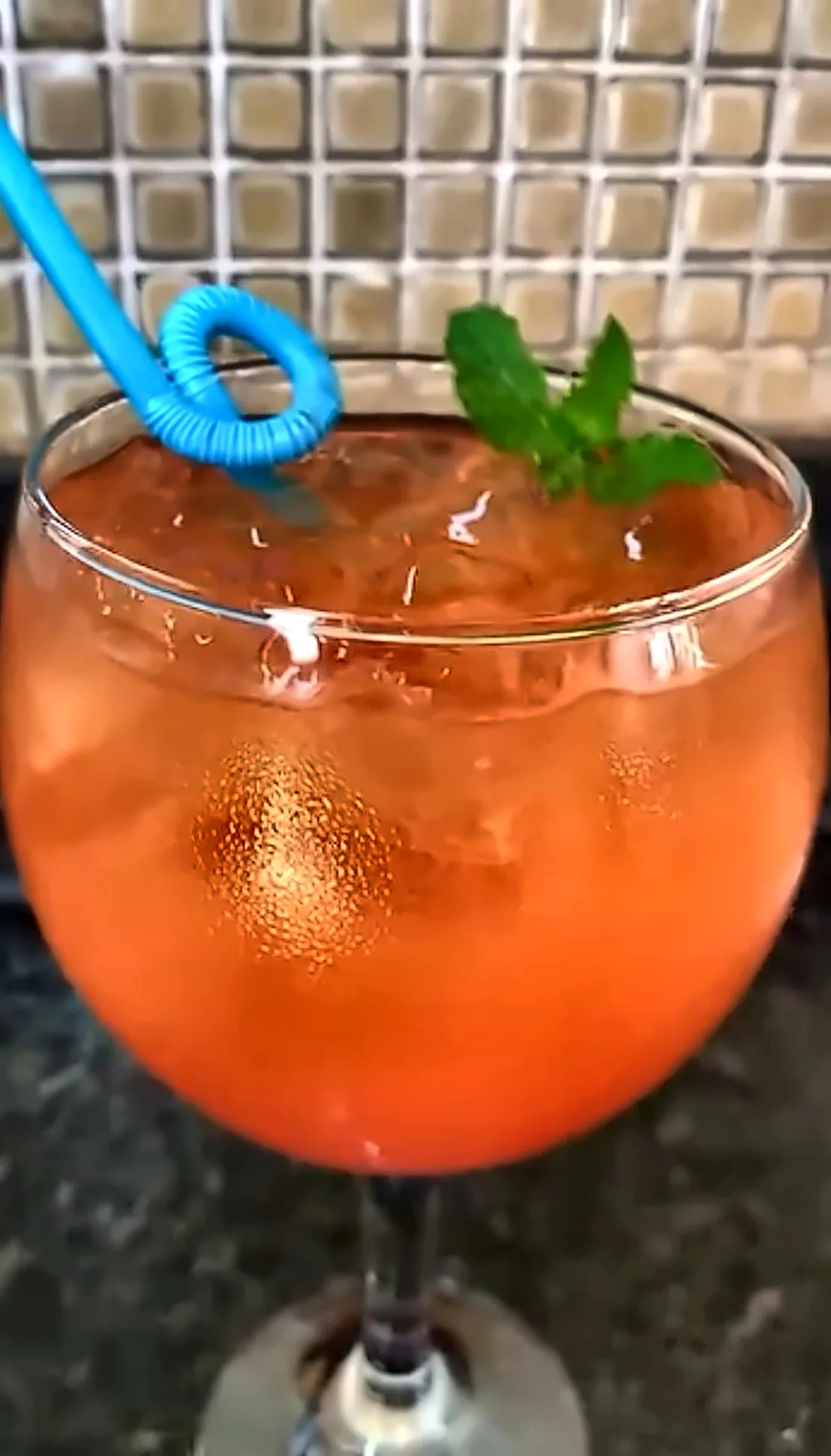 Drink preparado para festa de aniversário