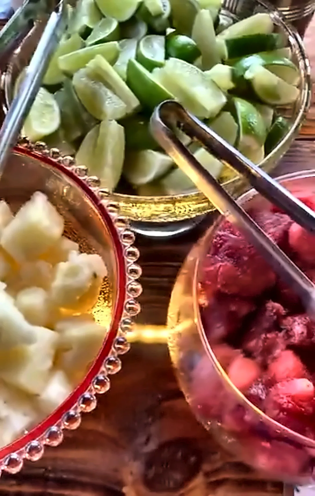 Frutas para os coquetéis